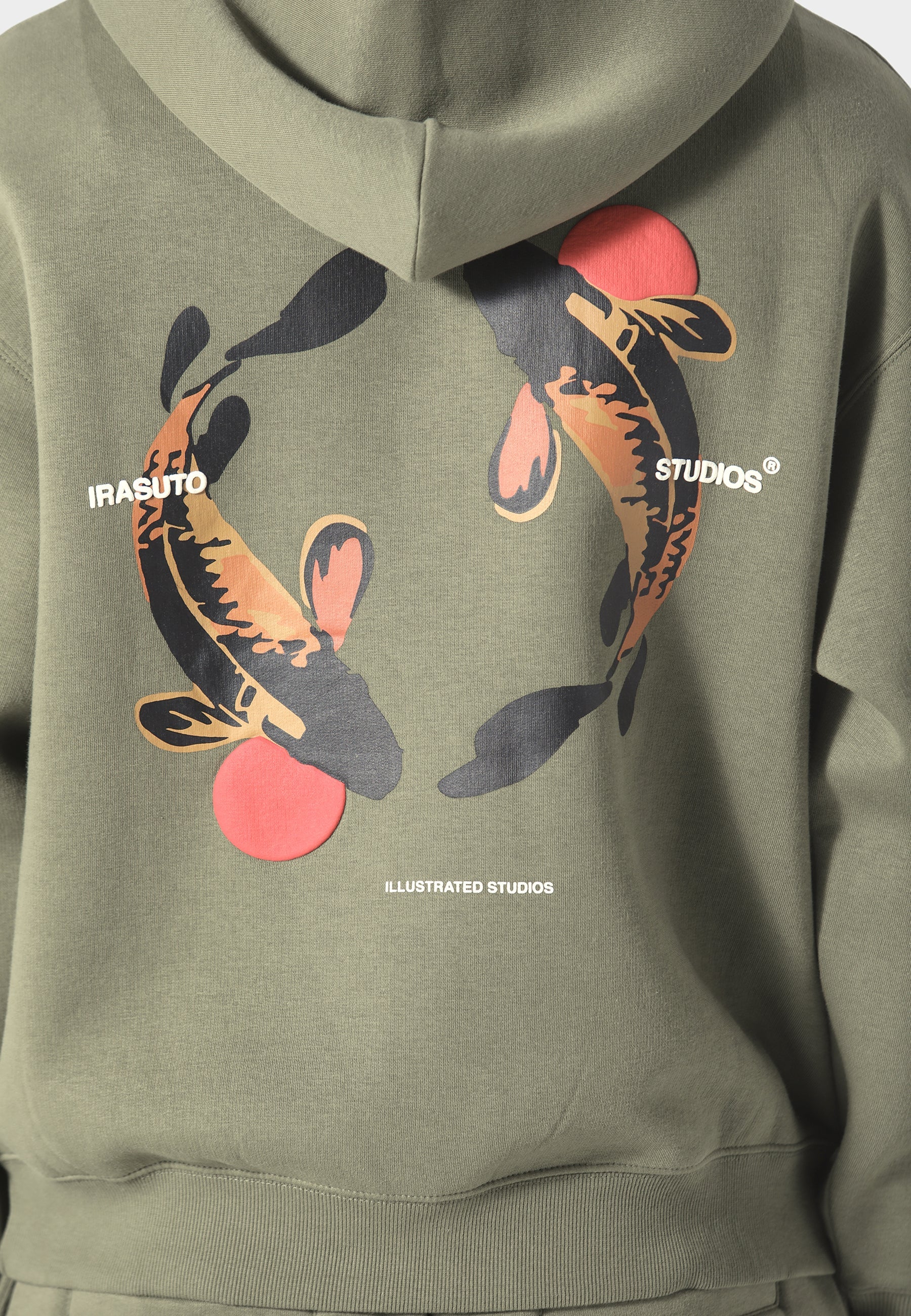 Irasuto Studios Koi Khaki Hoodie